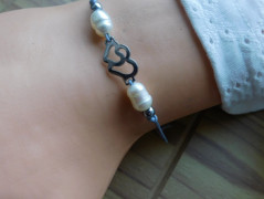 Náhrdelník - Tři kuličky larimaru