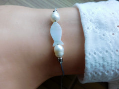 Náhrdelník - Tři kuličky larimaru