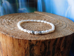 Náhrdelník - Tři kuličky larimaru