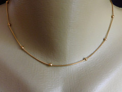 Náhrdelník - Tři kuličky larimaru