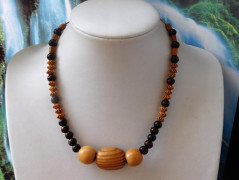 Náhrdelník - Tři kuličky larimaru