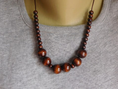 Náhrdelník - Tři kuličky larimaru