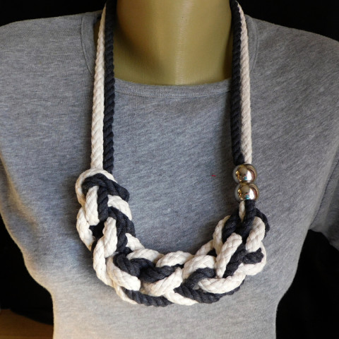 Náhrdelník dvojbarevný lankový náhrdelník dvojbarevný lankový 