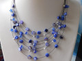 Náhrdelník - modrá perleť