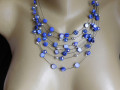 Náhrdelník - modrá perleť