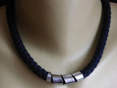 Náhrdelník - Tři kuličky larimaru