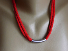 Náhrdelník - Tři kuličky larimaru