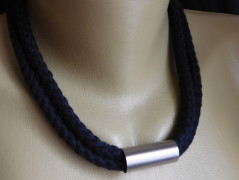 Náhrdelník - Tři kuličky larimaru