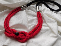 Náhrdelník - Tři kuličky larimaru