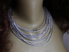 Náhrdelník - Tři kuličky larimaru