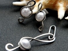 Náhrdelník - Tři kuličky larimaru