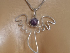 Náhrdelník - Tři kuličky larimaru