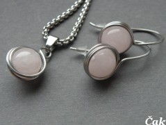 Náhrdelník - Tři kuličky larimaru