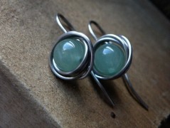 Náhrdelník - Tři kuličky larimaru