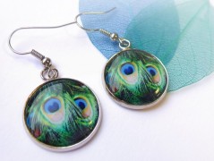 náušnice Linecké cukroví -chir.ocel