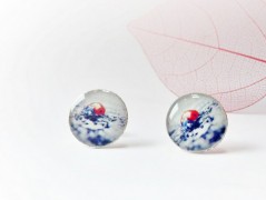 náušnice Linecké cukroví -chir.ocel