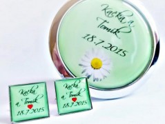 náušnice Linecké cukroví -chir.ocel