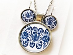 náušnice Linecké cukroví -chir.ocel