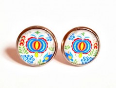 náušnice Linecké cukroví -chir.ocel