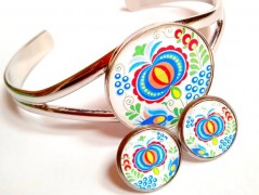 náušnice Linecké cukroví -chir.ocel