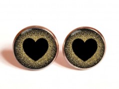 náušnice Linecké cukroví -chir.ocel