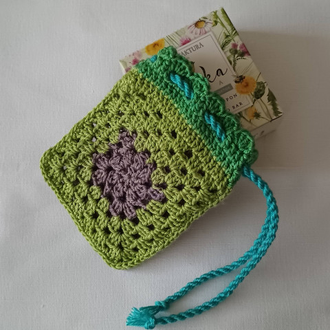 Pytlíček na tělové mýdlo menší 1. pytlíček masážní na mýdlo tělový 