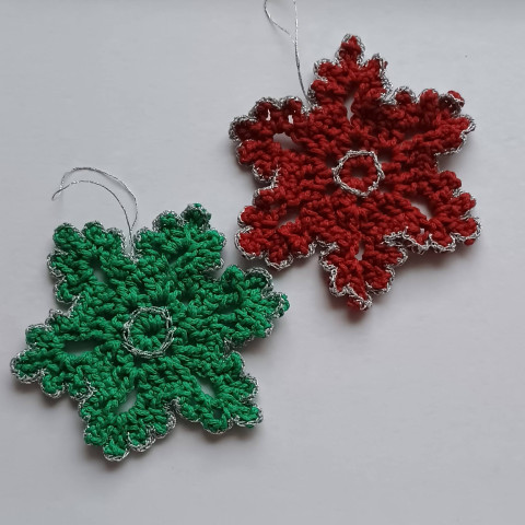 Sada 2 vloček dekorace vánoce vánoční sada vločka vločky 