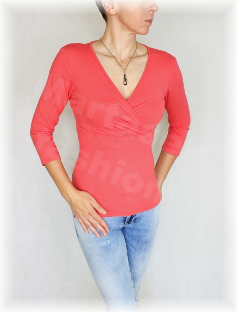 Triko Sisi 1(více barev) červená dárek oranžová vánoce halenka fialová růžová bílá černá hnědá triko šedá lososová béžová tyrkysová smaragdová smetanová petrolejová oslava korálová kojení zamšstnání 