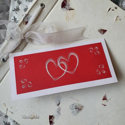 Darovací přání na peníze, čb přání blahopřání svatba svatební peníze dar 