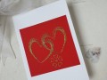 přání Srdce červenozlaté