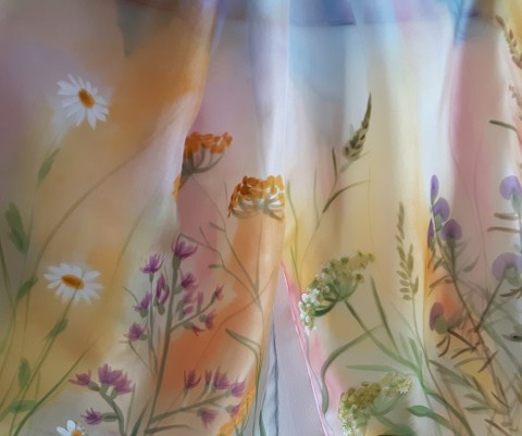 ŠÁLA - TAK KVETE LOUKA šála 