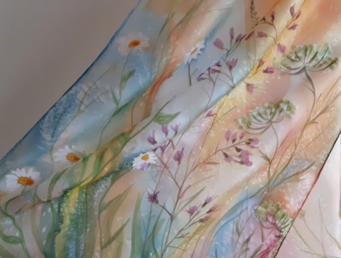 ŠÁLA - TAK KVETE LOUKA šála 