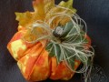 Dýně šitá ŽLUTO-ORANŽOVÁ malá