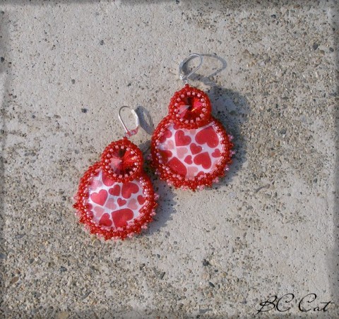 True love - náušnice šperk srdce doplněk náušnice srdíčko láska valentýn vášeň rivolka love milování 