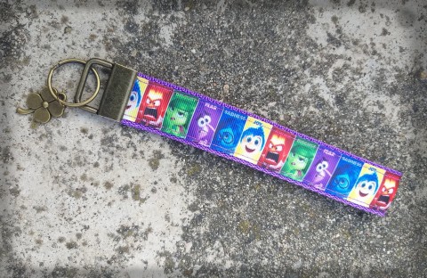 Poutko na klíče - V hlavě přívěsek doplněk barvy ozdoba poutko popruh přívěsek na klíče 