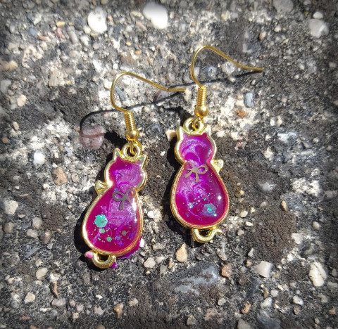 Duhové kočky no.5 šperk kočka kočička kotě doplňky náušnici 