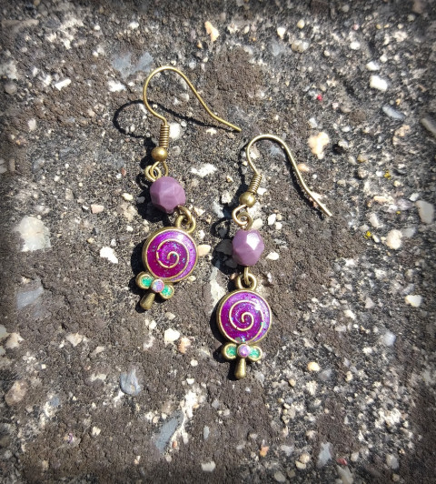 Mini lízátka no.1 šperk doplněk náušnice lízátko cukroví cukrárna cukrátko pamlsek mlsání 