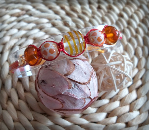 Drhaný náramek no.20 šperk náramek korálky doplněk vinutka retro drhání vinutá perla shamballa drhaný 