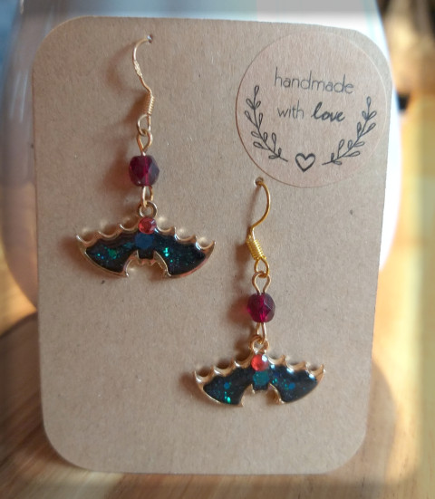 Maličcí netopýři no.4 šperk netopýr pryskyřice doplňky netopýří halloween strašení náušnici 