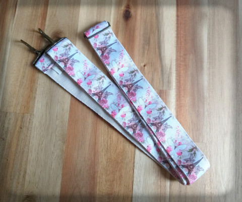 Nastavitelné ucho na tašku no.1 taška ucho veselý originál pestrobarevný nápadný vzorovaný popruh náhradní kabenka vyměnitelný 