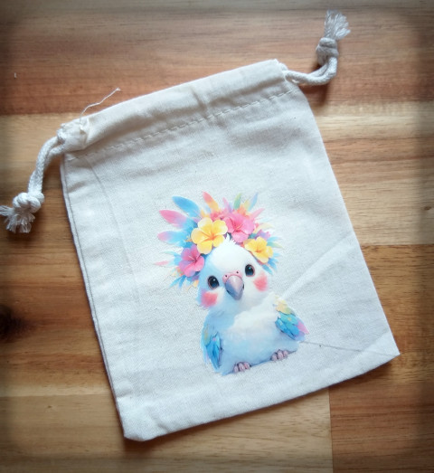 Sáček s nažehlovačkou no.1 pytlík sáček váček obal obrázek drobnost zvířátko 