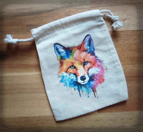 Sáček s nažehlovačkou no.7 pytlík sáček váček obal obrázek drobnost zvířátko 