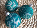 Baňky háčkované z korálků no.2