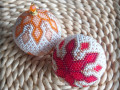 Baňka háčkovaná z korálků no.20