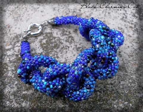 Lodní uzel - náramek voda šperk náramek moře doplněk modrá léto loď uzel 