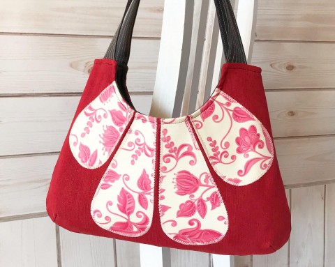 čarovný květ... kabelka taška bavlna bílá černá len písmo 