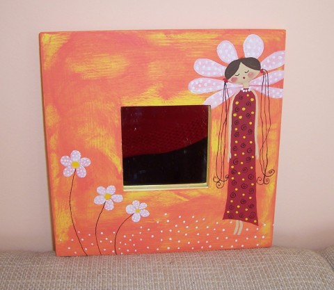 Malované zrcadlo zrcadlo 