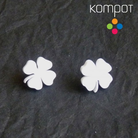 ČTYŘLÍSTKY, pecky :: bílé chirurgická čtyřlístek štěstí hypoalergenní alergiky antialergenní plexiglass nealergizující chirurgický lucky 